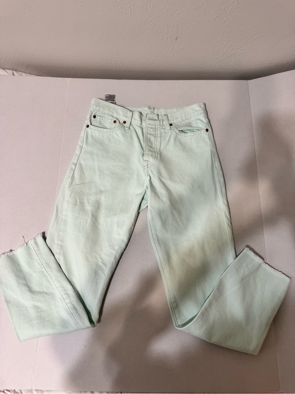 Levi's Mint Green Straight Leg Women's Jeans